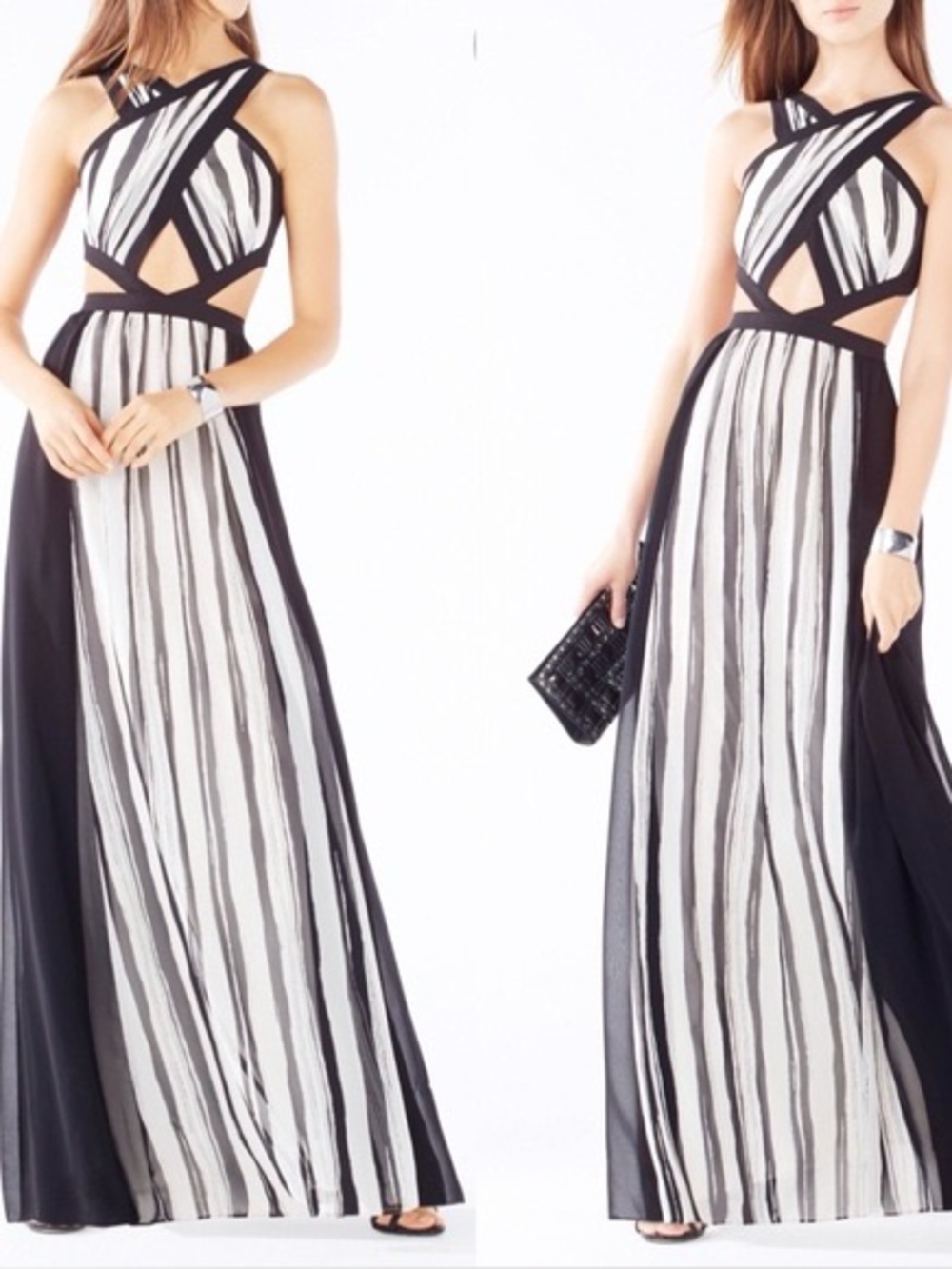 BCBGMaxAzria Black and White Dress with Branded Tag. 
original price- $398
